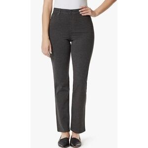 Gloria Vanderbilt Women’s Size 18 Gray Stretch Ponte Knit Amanda 5 Pocket Pants